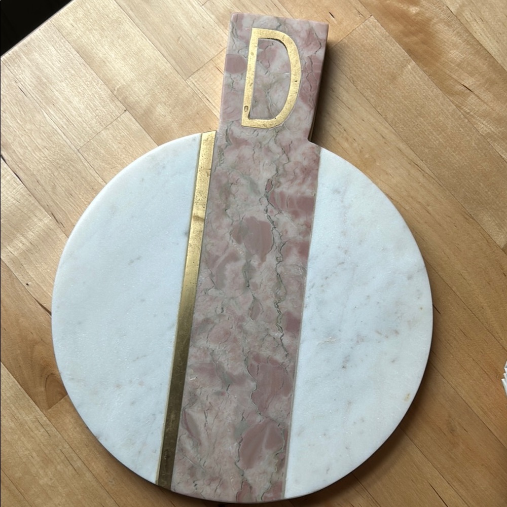 NWT! Anthro Cheese Board with Gold Accent